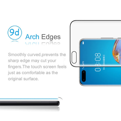 25 ชิ้นสำหรับ Huawei P40 Pro 9H HD 3D ขอบโค้งฟิล์มกระจกนิรภัย (โปร่งใส), For Huawei P40 Pro(Black)(25 PCS)