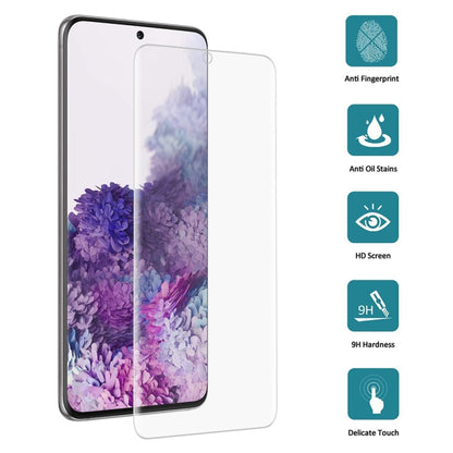 25 ชิ้นสำหรับ Galaxy S20 9H HD 3D ขอบโค้งฟิล์มกระจกนิรภัย (โปร่งใส), For Galaxy S20(25 PCS)
