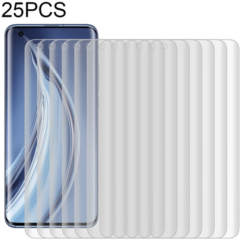 25 ชิ้นสำหรับ Xiaomi Mi 10 Pro 5G 9H HD 3D ขอบโค้งฟิล์มกระจกนิรภัย (สีดำ), For Xiaomi Mi 10 Pro 5G, For Xiaomi Mi 10 Pro 5G(Black)(25 PCS)