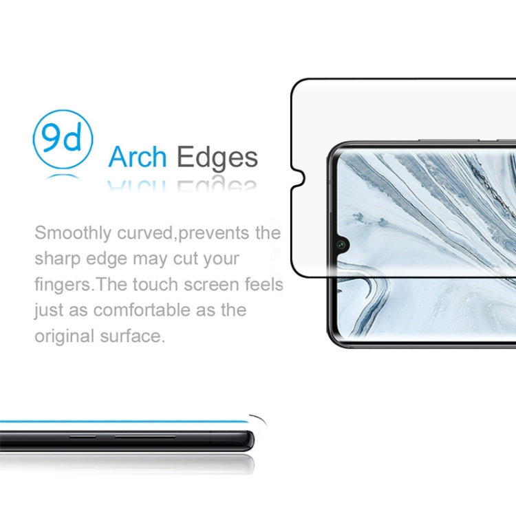 สำหรับ Xiaomi Mi หมายเหตุ 10 9H HD 3D ขอบโค้งกระจกนิรภัยฟิล์ม (สีดำ), For Xiaomi Mi Note 10(1 PC)