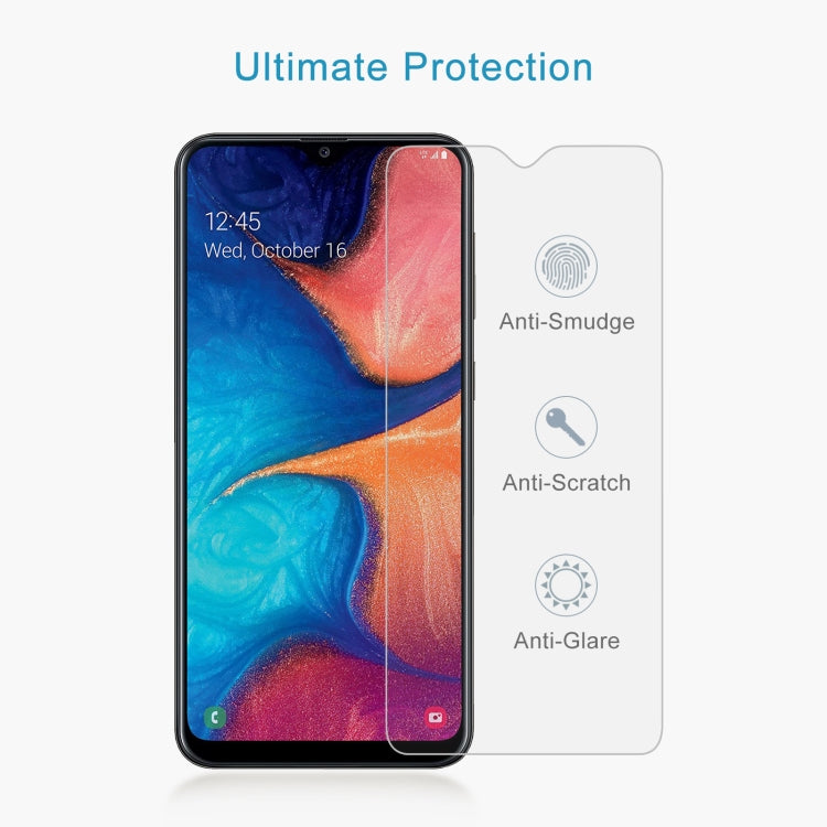 สำหรับ Samsung Galaxy A20 50 ชิ้น 0.26mm 9H 2.5D ฟิล์มกระจกนิรภัย, For Samsung Galaxy A20 (50 PCS)