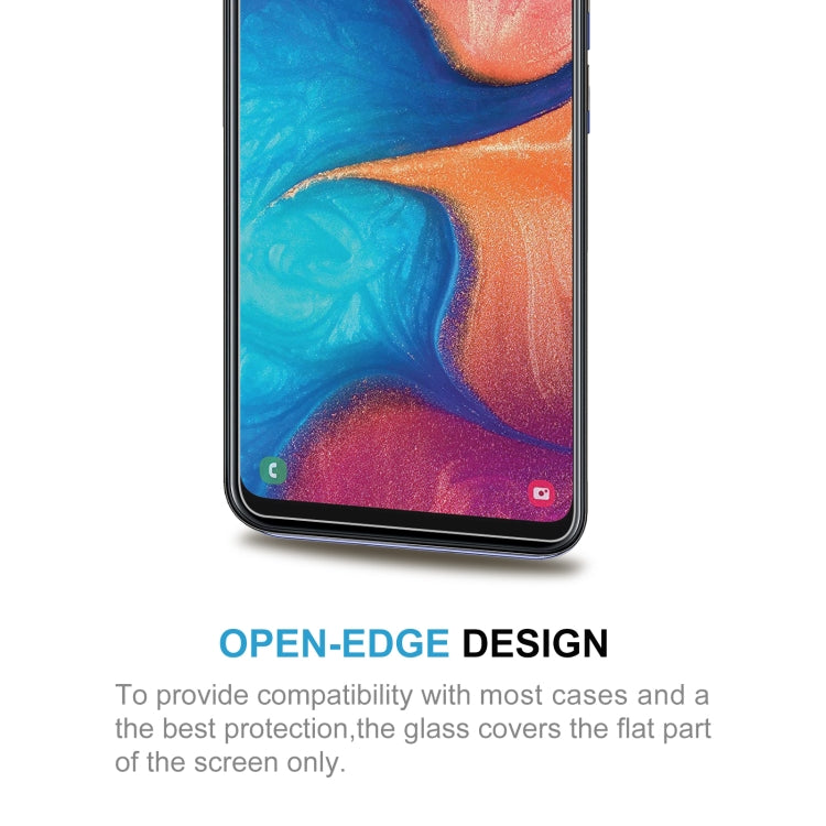 สำหรับ Samsung Galaxy A20 50 ชิ้น 0.26mm 9H 2.5D ฟิล์มกระจกนิรภัย, For Samsung Galaxy A20 (50 PCS)