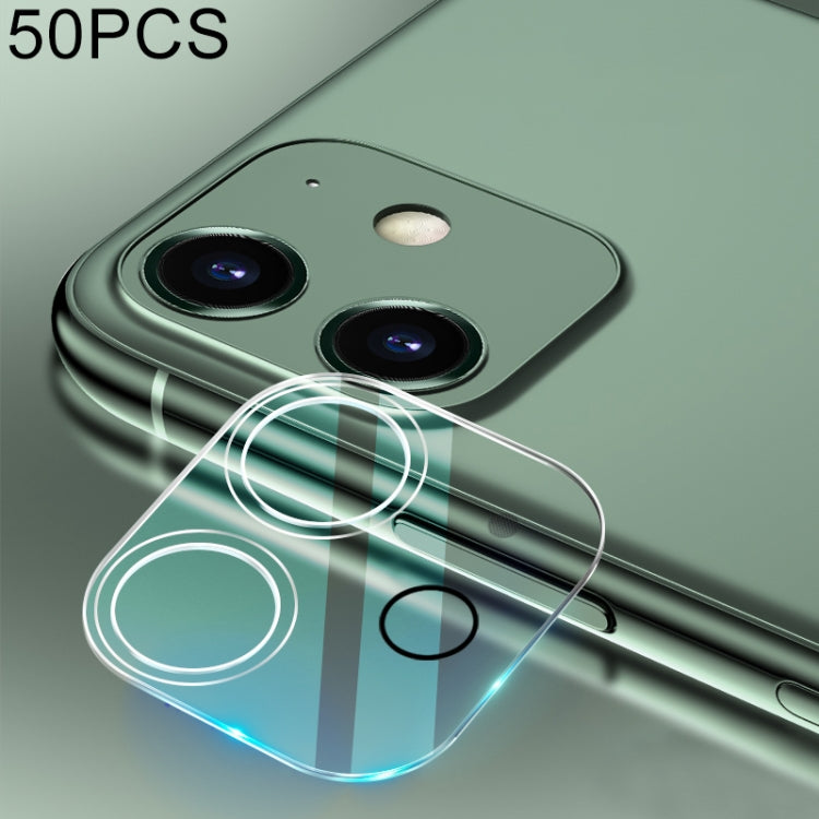 สำหรับ iPhone 12 50 ชิ้น HD กล้องด้านหลังเลนส์ป้องกันฟิล์มกระจกนิรภัย, For iPhone 12(50 PCS)