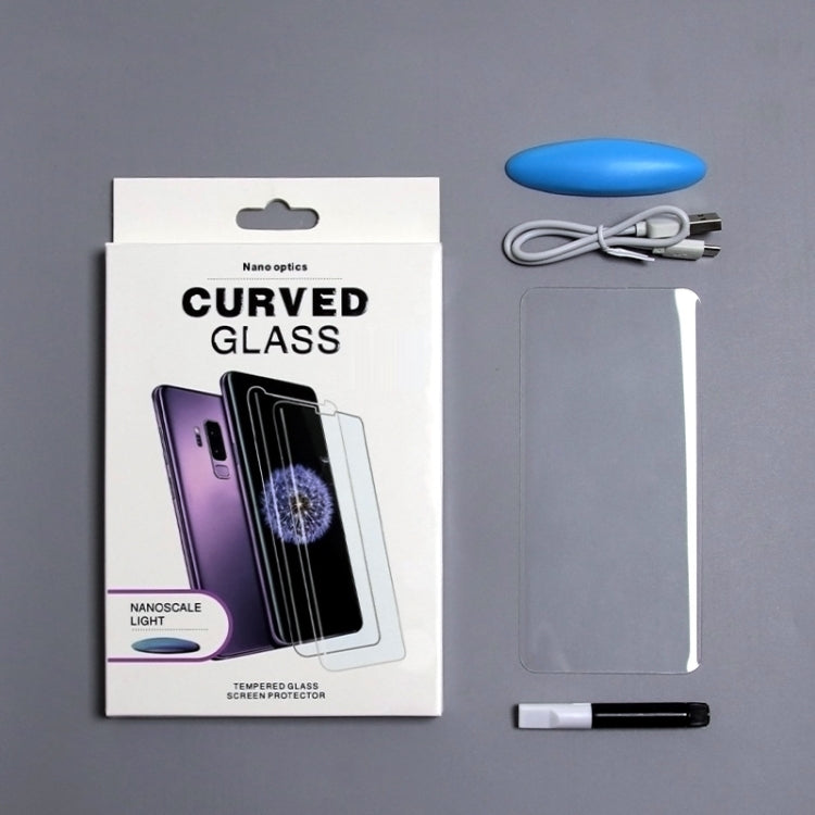 กระจกนิรภัยกาวเต็มโค้ง UV สำหรับ OnePlus 7 Pro, For OnePlus 7 Pro