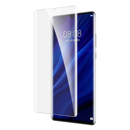 กระจกนิรภัยกาวเต็มโค้ง UV สำหรับ Huawei P30 Pro, For Huawei P30 Pro