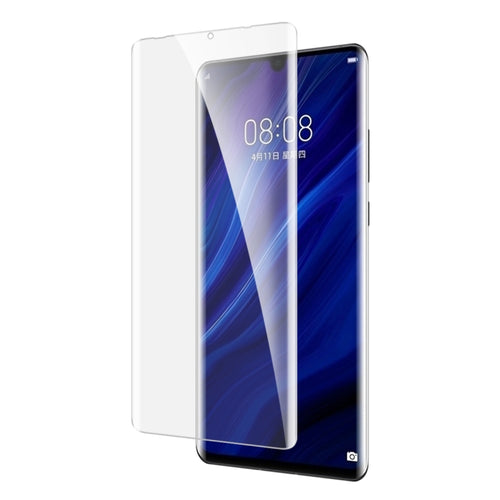 กระจกนิรภัยกาวเต็มโค้ง UV สำหรับ Huawei P30 Pro, For Huawei P30 Pro