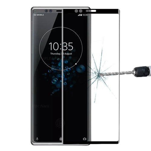 ฟิล์มกระจกนิรภัยแบบเต็มหน้าจอโค้ง 9H 3D สำหรับ Sony Xperia XZ4, Sony Xperia XZ4