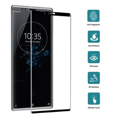 ฟิล์มกระจกนิรภัยแบบเต็มหน้าจอโค้ง 9H 3D สำหรับ Sony Xperia XZ4, Sony Xperia XZ4