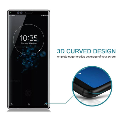 ฟิล์มกระจกนิรภัยแบบเต็มหน้าจอโค้ง 9H 3D สำหรับ Sony Xperia XZ4, Sony Xperia XZ4