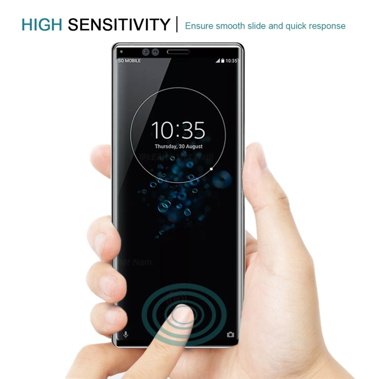 ฟิล์มกระจกนิรภัยแบบเต็มหน้าจอโค้ง 9H 3D สำหรับ Sony Xperia XZ4, Sony Xperia XZ4
