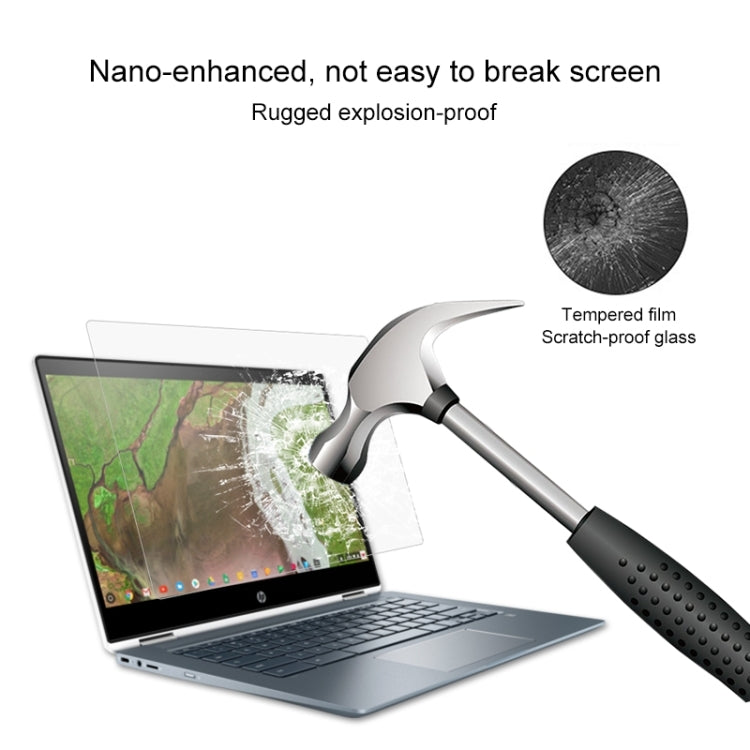 หน้าจอแล็ปท็อป HD กระจกนิรภัยป้องกันฟิล์มสำหรับ HP Chromebook x360 - 14-da0021nr 14 นิ้ว, For HP Chromebook x360 - 14-da0021nr 14 inch