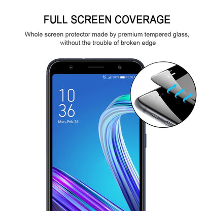 ฟิล์มกระจกนิรภัยแบบเต็มหน้าจอแบบเต็มกาวสำหรับ Asus Zenfone Max (M1) ZB555KL, For Asus Zenfone Max (M1) ZB555KL