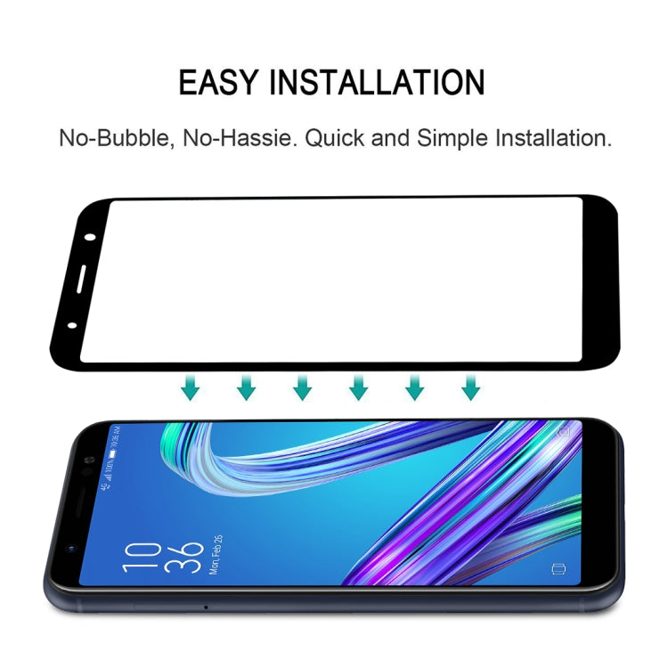 ฟิล์มกระจกนิรภัยแบบเต็มหน้าจอแบบเต็มกาวสำหรับ Asus Zenfone Max (M1) ZB555KL, For Asus Zenfone Max (M1) ZB555KL