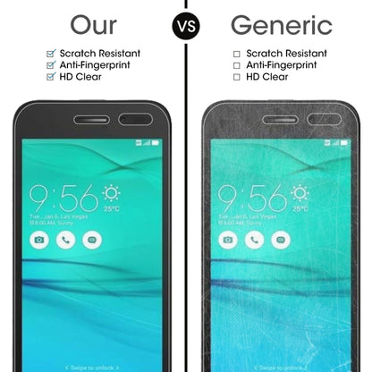 ฟิล์มกระจกนิรภัย 0.26mm 9H 2.5D สำหรับ Asus ZenFone Go / ZB452KG, For ZenFone Go / ZB452KG(1 PC)