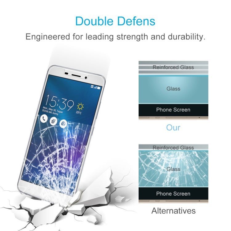 ฟิล์มกระจกนิรภัย 0.26mm 9H 2.5D สำหรับ Asus Zenfone 3 Laser ZC551KL, For Zenfone 3 Laser ZC551KL(1 PC)