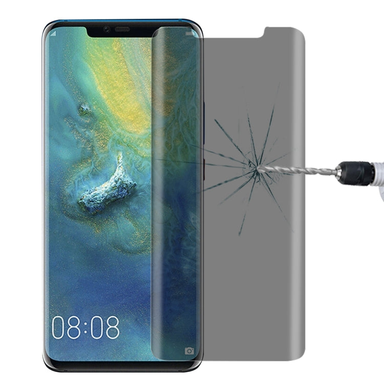 ฟิล์มกระจกนิรภัยป้องกันแสงสะท้อนโค้ง 9H 3D สำหรับ Huawei Mate 20 Pro, For Huawei Mate 20 Pro