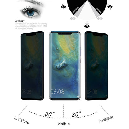ฟิล์มกระจกนิรภัยป้องกันแสงสะท้อนโค้ง 9H 3D สำหรับ Huawei Mate 20 Pro, For Huawei Mate 20 Pro