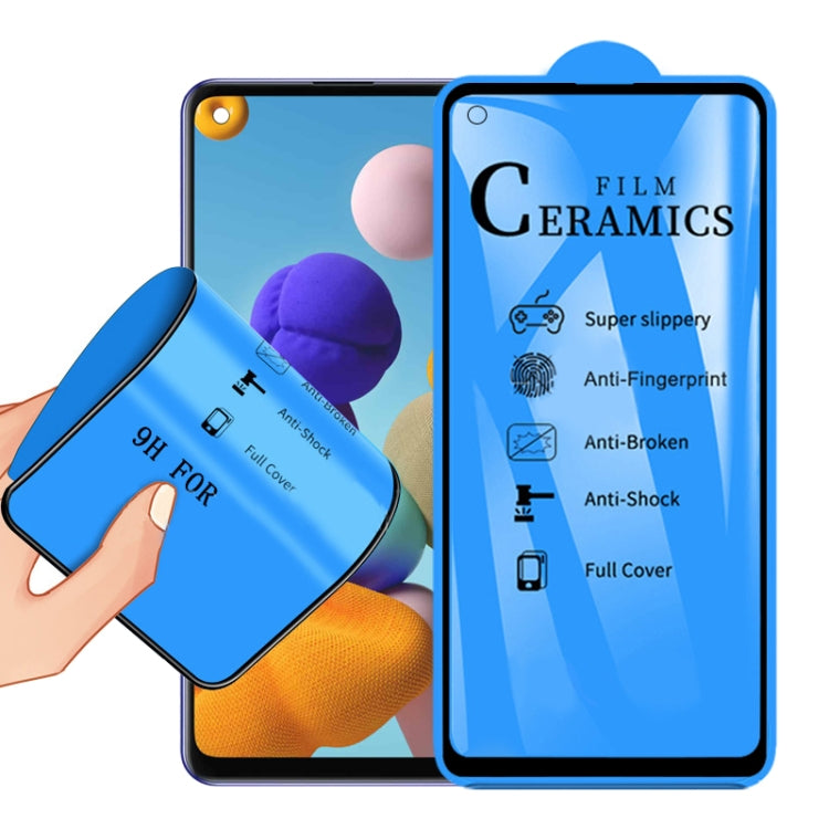 สำหรับ Samsung Galaxy A21s 2.5D Full กาวเต็มฝาครอบฟิล์มเซรามิค, For Samsung Galaxy A21s (1 PC)