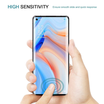 สำหรับ OPPO Reno4 Pro 3D ขอบโค้งแบบเต็มหน้าจอฟิล์มกระจกนิรภัย, For OPPO Reno4 Pro