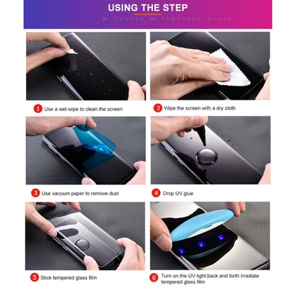 สำหรับ Samsung Galaxy Note20 9H 3D แบบเต็มหน้าจอ UV ของเหลวกระจกโค้ง, For Samsung Galaxy Note20