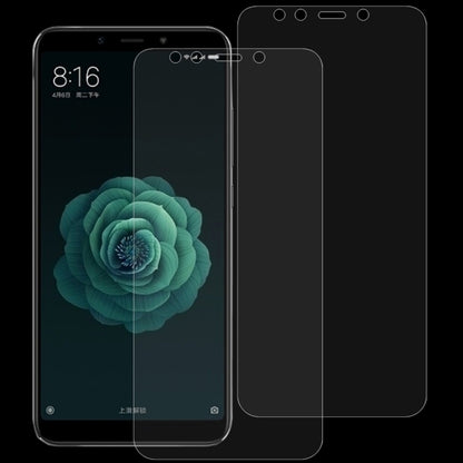 2 ชิ้น 0.26 มิลลิเมตร 9H 2.5D ฟิล์มกระจกนิรภัยสำหรับ Xiaomi Mi 6X และ A2, For Mi 6X (2 PCS)