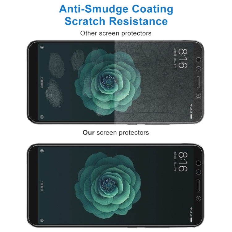 50 ชิ้น 0.26mm 9H 2.5D ฟิล์มกระจกนิรภัยสำหรับ Xiaomi Mi 6X และ A2, For Mi 6X (50 PCS)