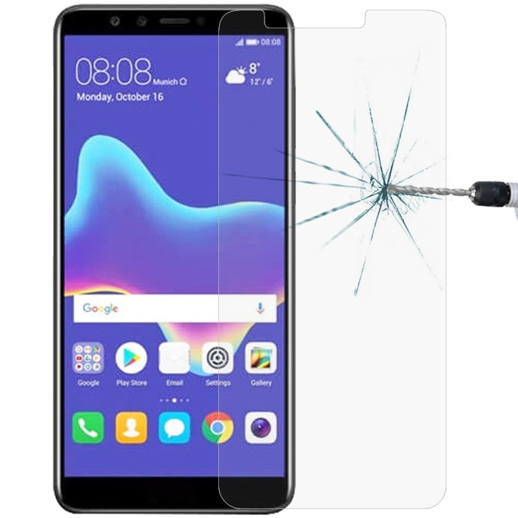 ฟิล์มกระจกนิรภัย 0.26mm 9H 2.5D สำหรับ Huawei Y9 (2018), For Y9 (2018) (1PC)