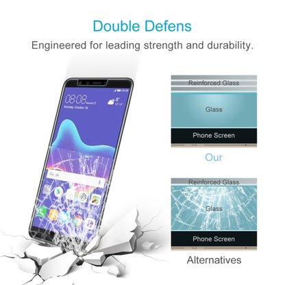 ฟิล์มกระจกนิรภัย 0.26mm 9H 2.5D สำหรับ Huawei Y9 (2018), For Y9 (2018) (1PC)