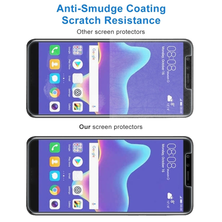 ฟิล์มกระจกนิรภัย 0.26mm 9H 2.5D สำหรับ Huawei Y9 (2018), For Y9 (2018) (1PC)