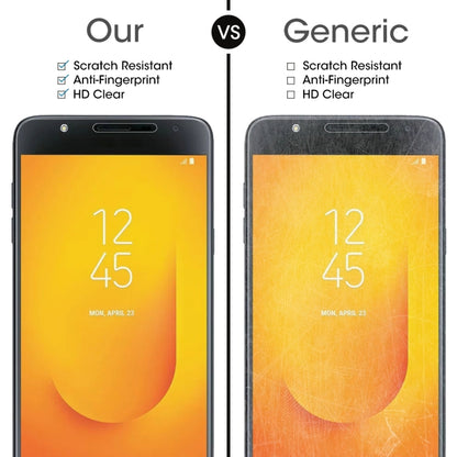 10 ชิ้น 0.26mm 9H 2.5D ฟิล์มกระจกนิรภัยสำหรับ Galaxy J7 Duo, For Galaxy J7 Duo (10 PCS)
