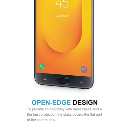 10 ชิ้น 0.26mm 9H 2.5D ฟิล์มกระจกนิรภัยสำหรับ Galaxy J7 Duo, For Galaxy J7 Duo (10 PCS)