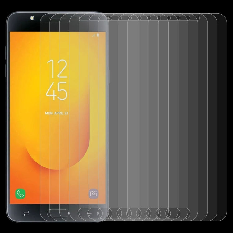10 ชิ้น 0.26mm 9H 2.5D ฟิล์มกระจกนิรภัยสำหรับ Galaxy J7 Duo, For Galaxy J7 Duo (10 PCS)