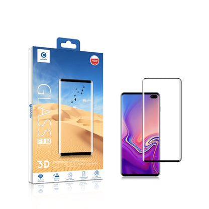 mocolo 0.33mm 9H 3D Round Edge ฟิล์มกระจกนิรภัยสำหรับ Galaxy S10 ไม่รองรับการปลดล็อคด้วยลายนิ้วมือ, For Samsung Galaxy S10