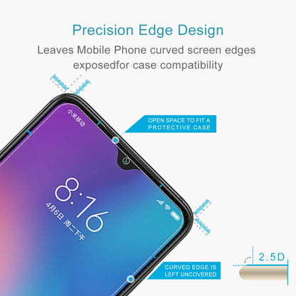 10 ชิ้น 0.26 มิลลิเมตร 9H 2.5D ฟิล์มกระจกนิรภัยสำหรับ Xiaomi Mi 9 SE, For Mi 9 SE (10 PCS)