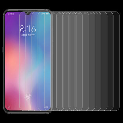 10 ชิ้น 0.26 มิลลิเมตร 9H 2.5D ฟิล์มกระจกนิรภัยสำหรับ Xiaomi Mi 9 SE, For Mi 9 SE (10 PCS)