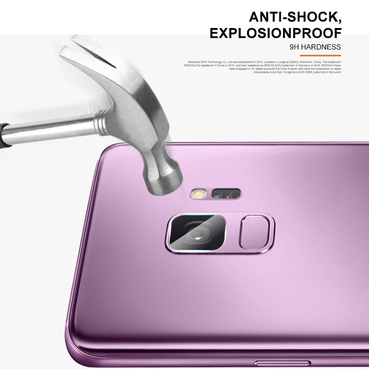 mocolo 0.15mm 9H 2.5D รอบขอบด้านหลัง กล้อง เลนส์ ฟิล์มกระจกนิรภัยสำหรับ Galaxy S9, Galaxy S9