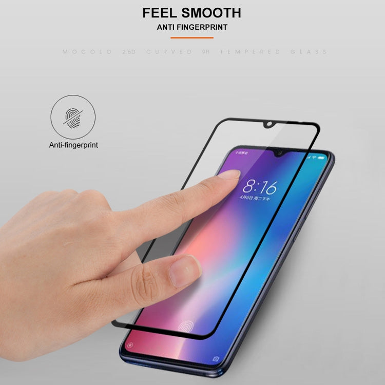 mocolo 0.33mm 9H 2.5D ผ้าไหมพิมพ์ฟิล์มกระจกนิรภัยสำหรับ Xiaomi Mi 9, Xiaomi Mi 9