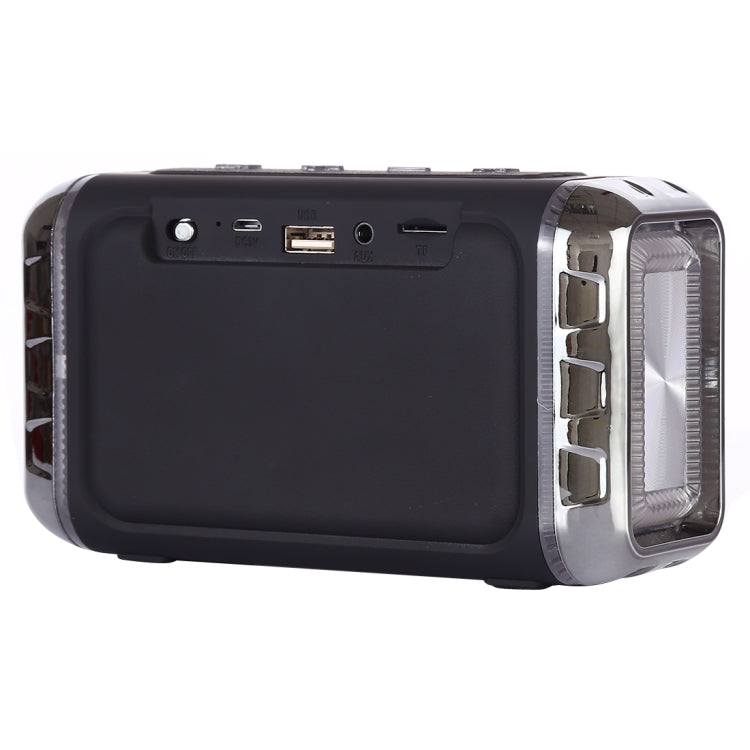 LN-22 DC 5V ลำโพงไร้สายแบบพกพาพร้อมการโทรแบบแฮนด์ฟรีและไฟ LED สีสันสดใสคู่รองรับ USB และการ์ด TF และ Aux 3.5 มม., LN-22