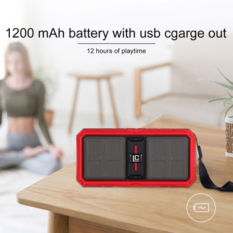 ลำโพง Bluetooth ไร้สายแบบพกพา G36 DC 5V พร้อมการโทรแบบแฮนด์ฟรี รองรับ USB และการ์ด TF และ Aux และ FM ขนาด 3.5 มม., G36