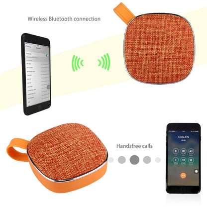 X25 การออกแบบผ้าแบบพกพาลำโพงสเตอริโอ Bluetooth พร้อมไมโครโฟนในตัวรองรับการโทรแบบแฮนด์ฟรีและการ์ด TF และ AUX IN ระยะทาง Bluetooth: 10 ม.