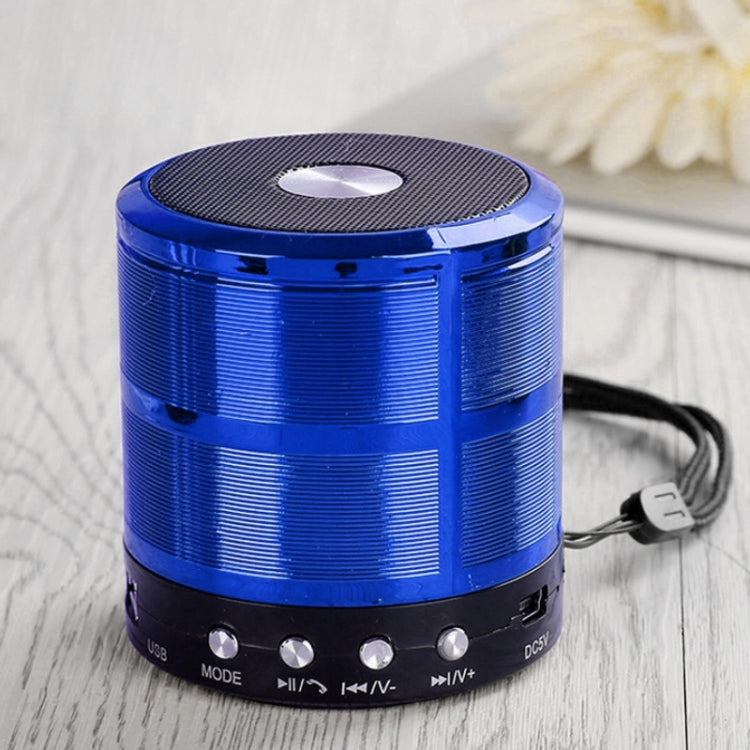ลำโพง Bluetooth WS-887 พร้อมเชือกเส้นเล็ก รองรับการโทรแบบแฮนด์ฟรี & ดิสก์ FM & U & การ์ด TF และ AUX