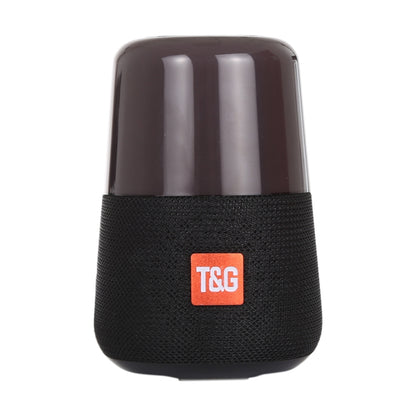 T&G TG168 ลำโพงสเตอริโอไร้สาย Bluetooth V5.0 แบบพกพาพร้อมที่จับ, ไมโครโฟนในตัว, รองรับไฟ LED กระพริบและการ์ด TF และดิสก์ U และ AUX IN และ FM, TG168