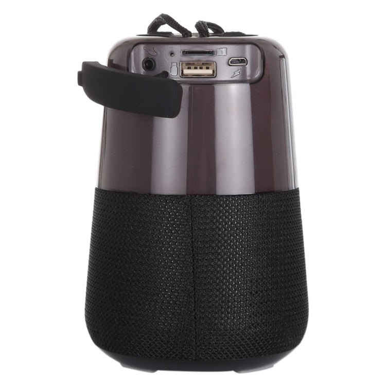 T&G TG168 ลำโพงสเตอริโอไร้สาย Bluetooth V5.0 แบบพกพาพร้อมที่จับ, ไมโครโฟนในตัว, รองรับไฟ LED กระพริบและการ์ด TF และดิสก์ U และ AUX IN และ FM, TG168