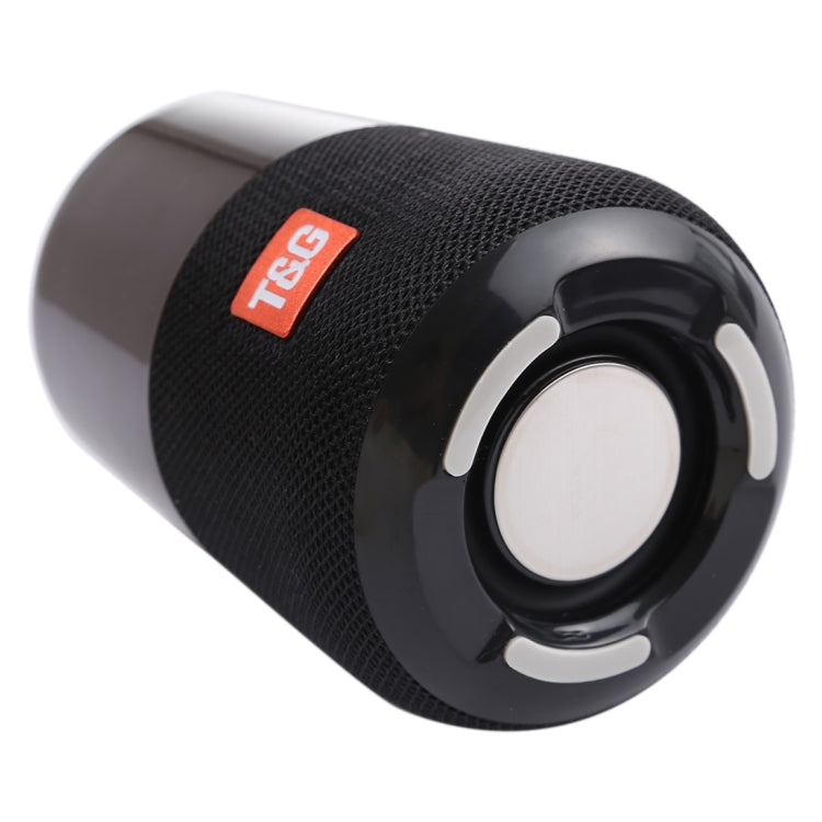 T&G TG168 ลำโพงสเตอริโอไร้สาย Bluetooth V5.0 แบบพกพาพร้อมที่จับ, ไมโครโฟนในตัว, รองรับไฟ LED กระพริบและการ์ด TF และดิสก์ U และ AUX IN และ FM, TG168