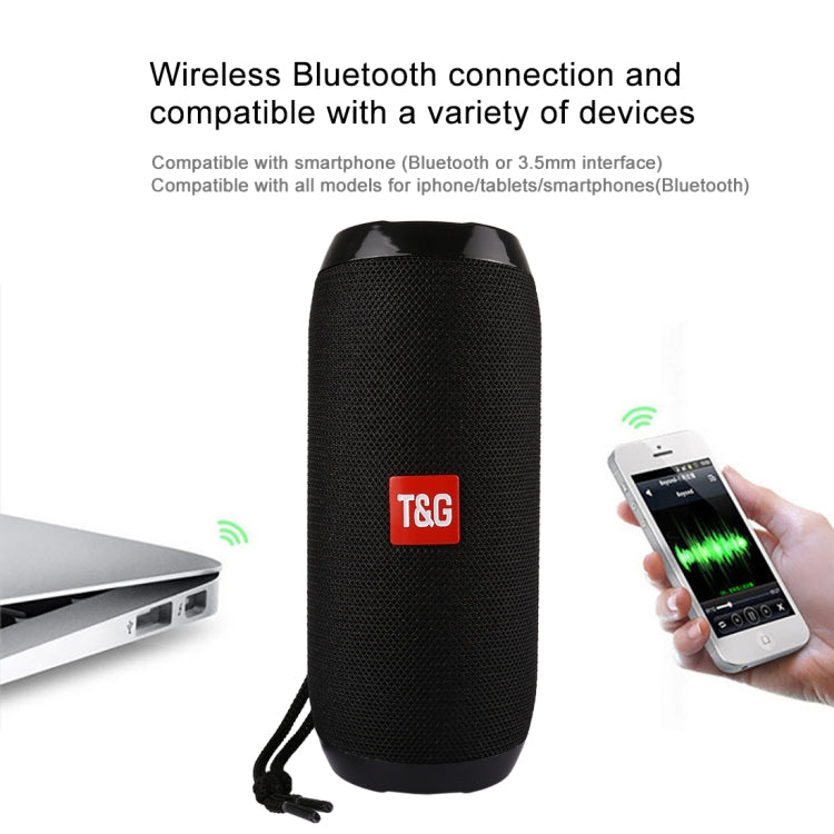 พร้อมไมโครโฟนในตัว รองรับการโทรแบบแฮนด์ฟรีและการ์ด TF และ AUX IN และ FM ระยะทาง Bluetooth: 10 ม., TG117, TG1127