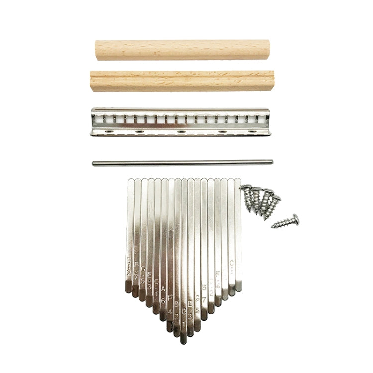 2 ชิ้น 17 โทนนิ้วหัวแม่มือเปียโนคีย์ Kalimba เลือกชุดอุปกรณ์เสริม, 2 PCS 17 Tone