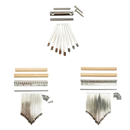 2 ชิ้น 17 โทนนิ้วหัวแม่มือเปียโนคีย์ Kalimba เลือกชุดอุปกรณ์เสริม, 2 PCS 17 Tone