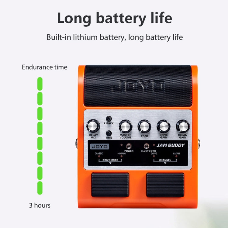 JOYO JAM BUDDY Bluetooth 4.0 Dual Channel พร้อมเอฟเฟกต์การชาร์จลำโพงกีตาร์ขนาดเล็ก