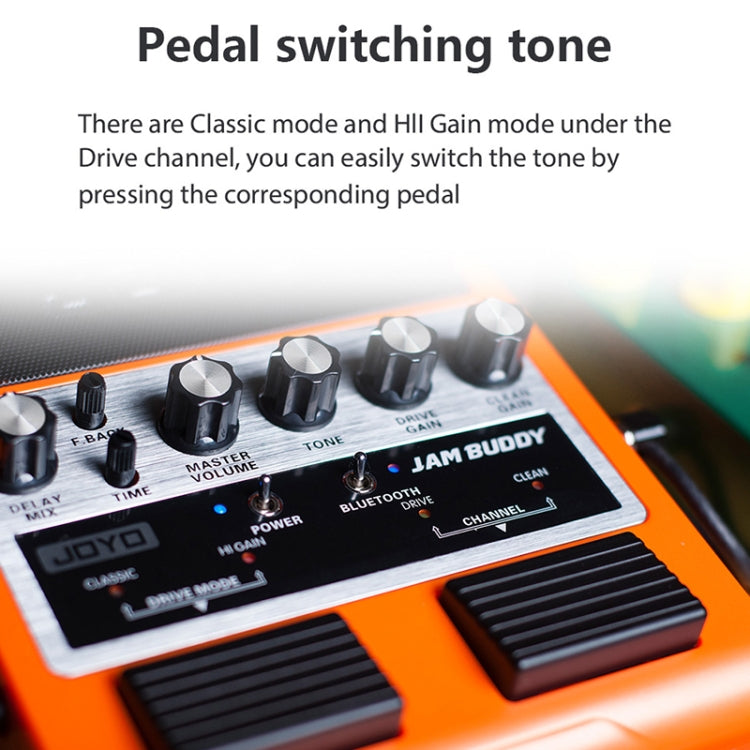 JOYO JAM BUDDY Bluetooth 4.0 Dual Channel พร้อมเอฟเฟกต์การชาร์จลำโพงกีตาร์ขนาดเล็ก