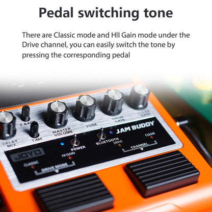 JOYO JAM BUDDY Bluetooth 4.0 Dual Channel พร้อมเอฟเฟกต์การชาร์จลำโพงกีตาร์ขนาดเล็ก